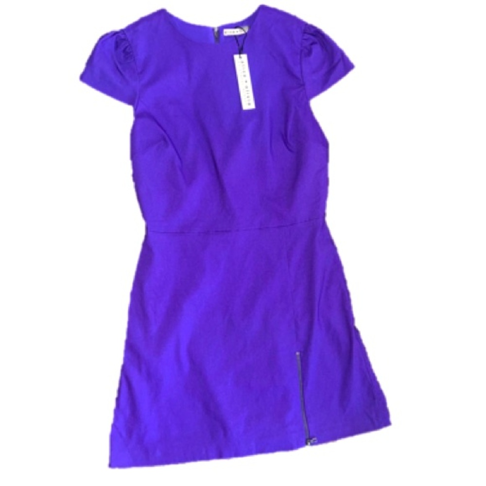 Alice + Olivia Purple Mini Dress